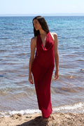 RIVIERA MAXI DRESS IN SCARLET CHERRY