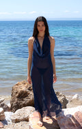 RIVIERA MAXI DRESS IN DEEP BLUE